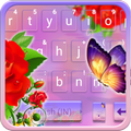 Rose Butterfly Keyboard Theme
