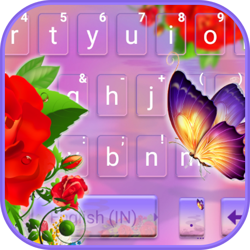 Rose Butterfly Teclado