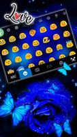 Teclado Rose Blue Butterfly imagem de tela 2