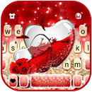 Rose Glass Hearts Klavye Arkap APK