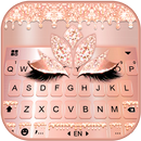 Tema Keyboard Rose Gold Drop P APK