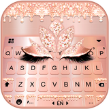 Tema Keyboard Rose Gold Drop P ícone