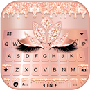 Tema Keyboard Rose Gold Drop P APK