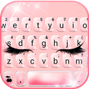 Rose Gold Eyelashes Thème APK