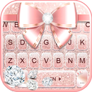 Rose Gold Luxury Bow Keyboard  APK