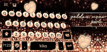 Tema de teclado Rose Gold Luxu