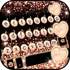 Baixar Tema de teclado Rose Gold Luxu APK