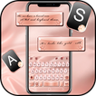 Tema Keyboard Rose Gold Silk