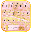Rose Gold Silk Glitter Tastatu