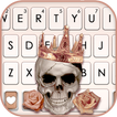 خلفية الكيبورد Rose Gold Skull