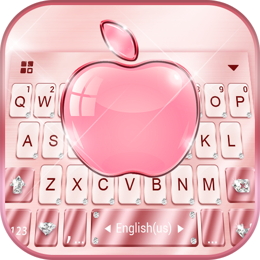 Tema Keyboard Rose Gold Phone8