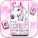 خلفية الكيبورد Rose Pink Unico APK