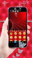 Bàn phím Rose Red Butterfly ảnh chụp màn hình 2