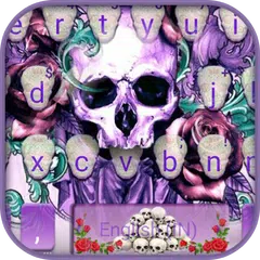 Rose Skull Tattoo Theme Icon