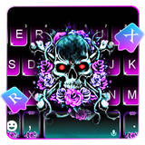 ثيم لوحة المفاتيح Rose Skull أيقونة
