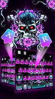 ثيم لوحة المفاتيح Rose Skull تصوير الشاشة 1