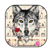 Thème de clavier Rose Wolf Tattoo