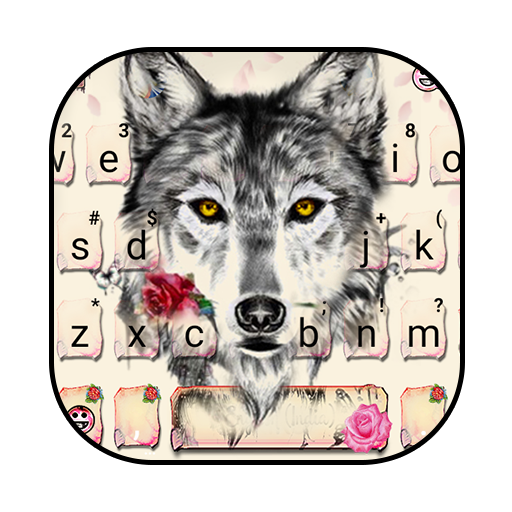 Rose Wolf Tattoo Keyboard Them