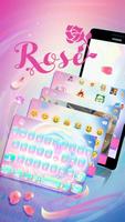 Tema Keyboard Rose Cartaz
