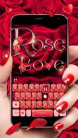 最新版、クールな Rose Love のテーマキーボード ポスター