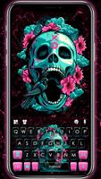 Roses Floral Skull 포스터