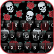 Fond de clavier Roses Skull