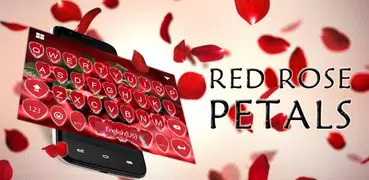 Red Rose Petals Keyboard Theme