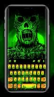 Tema Keyboard Scary Creepy Monster Cartaz