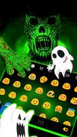 Tema Keyboard Scary Creepy Monster imagem de tela 2