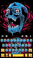 Scary Skull Graffiti Plakat