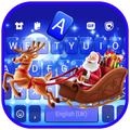 Santa Christmas Keyboard Background
