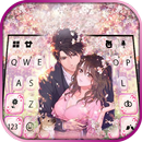 Fond de clavier Sakura Couple  APK