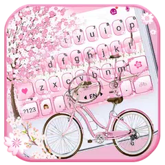 Tema Keyboard Sakura Bicycle