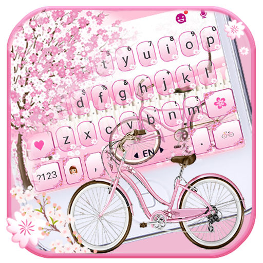 Sakura Bicycle Keyboard Theme