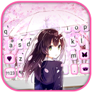 Sakura Girl Keyboard Theme APK