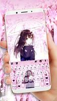 Tema Keyboard Sakura Girl Cartaz