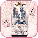 Sakura Love Anime Keyboard Bac APK