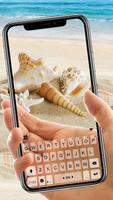 Fundo do Teclado Seashell Tran Cartaz