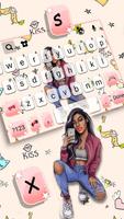Selfie Cool Girl Tastaturhinte Screenshot 1
