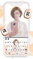 Fond de clavier Selfie Anime Girl Affiche