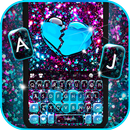 Sequin Broken Heart Klavye Ark APK