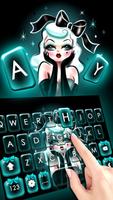 Tema Keyboard Sexy Girl imagem de tela 1