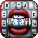 Sexy Lips Dollar Keyboard Back APK
