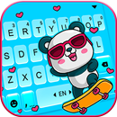 Фон клавиатуры Skater Cool Panda APK