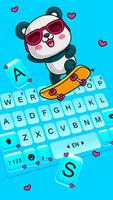 Hình nền bàn phím Skater Cool Panda ảnh chụp màn hình 1