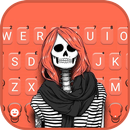 Skeleton Girl Fondo de teclado APK