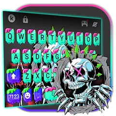 Skeleton Graffiti Keyboard The APK download