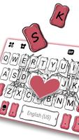 Skeleton Love Heart Tastaturhi Screenshot 1