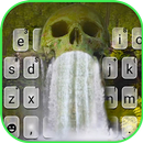 Fond de clavier Skull Waterfall Live APK