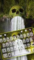 Fond de clavier Skull Waterfall Live Affiche